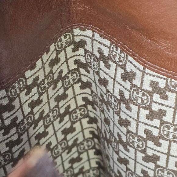 Tory Burch Brown Jolie Leather Riding Boots - Picture 3 of 10